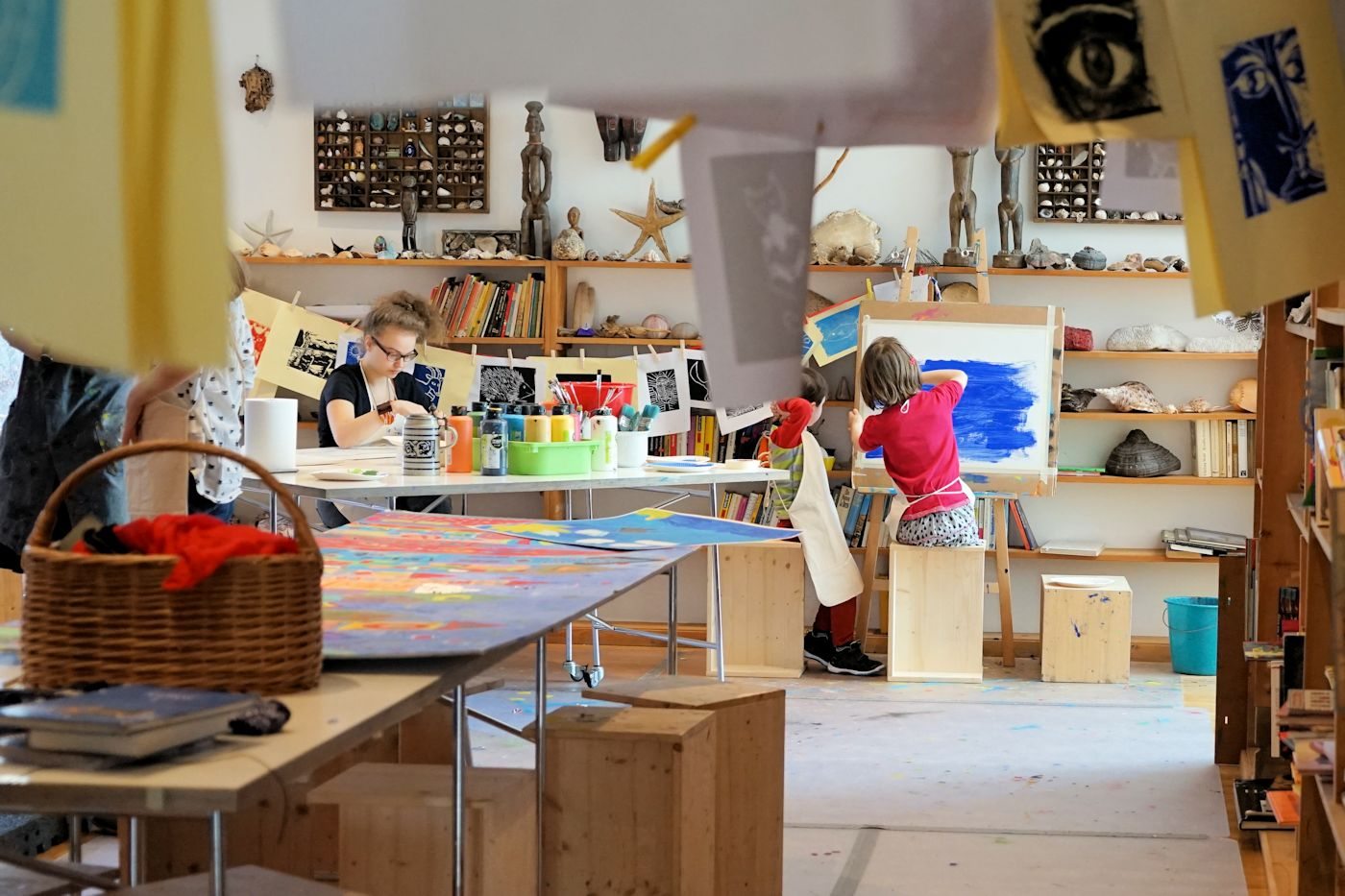 Buchheimmuseum LaborderPhantasie Kinder malen